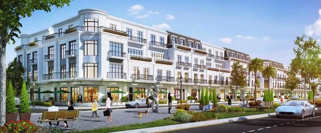 Mua shophouse xẻ khe Tây Tứ Trạch - Vịnh San Hô bàn giao bên ngoài Vinhomes Global Gate Hạ Long